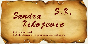 Sandra Kikojević vizit kartica